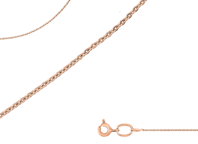 8030201L-50 Цепь (Au 585 Красное)