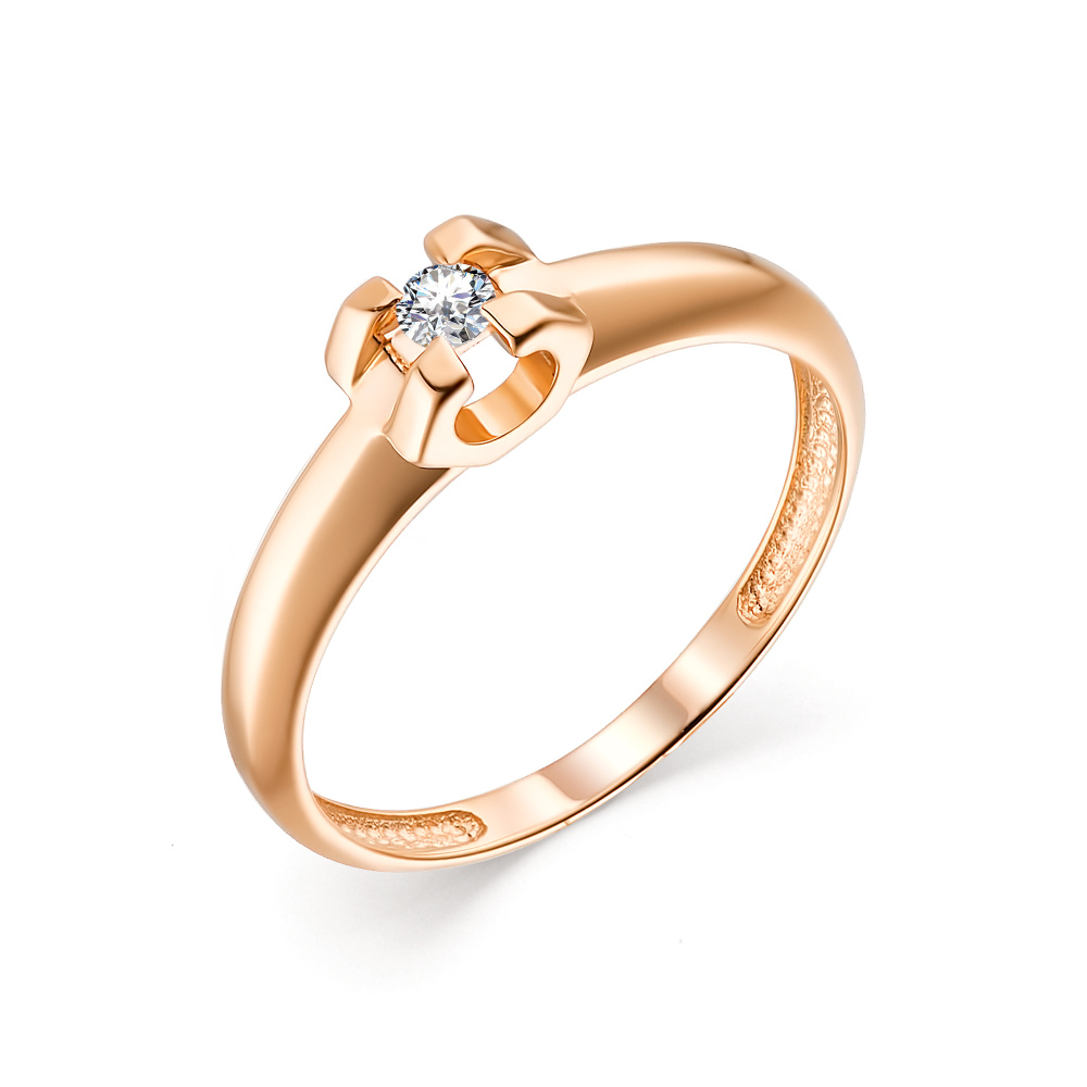 Золотое помолвочное кольцо Алькор