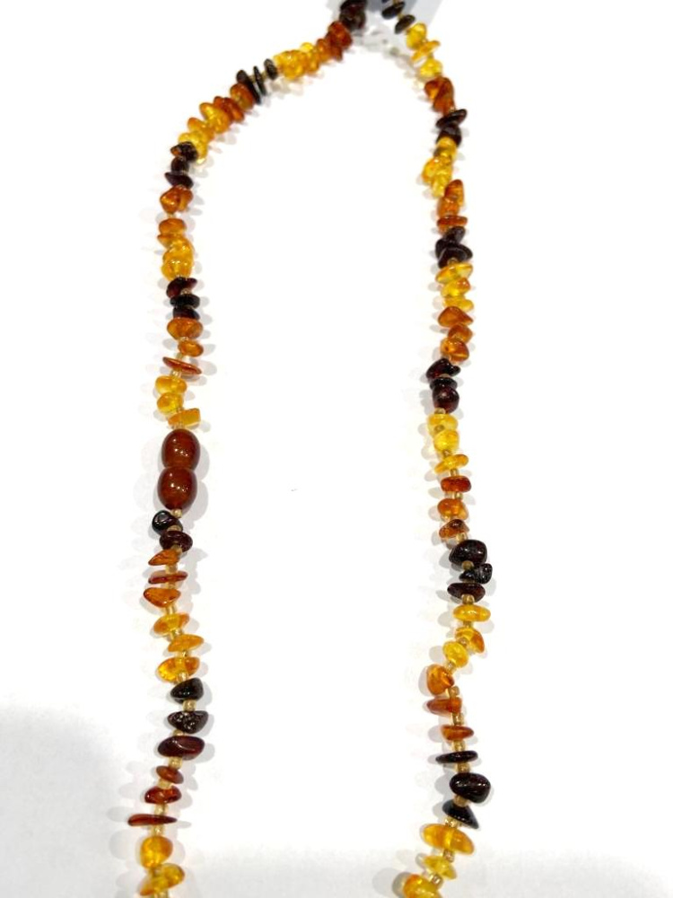 Бусы янтарь