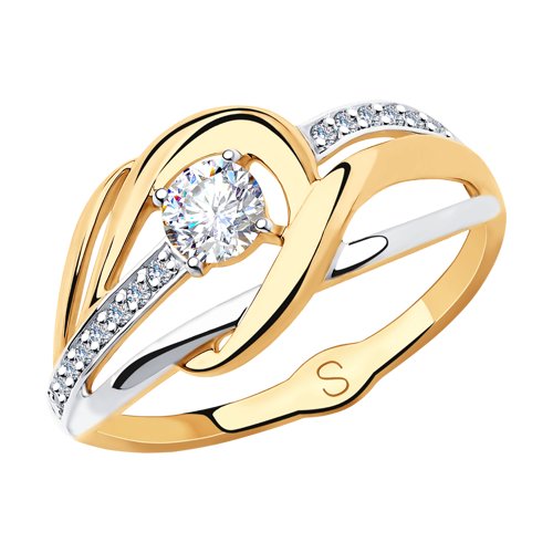 018236 Кольцо (Au 585 Комбинация)