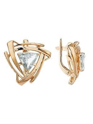 2102070 Серьги (Au 585 Красное)