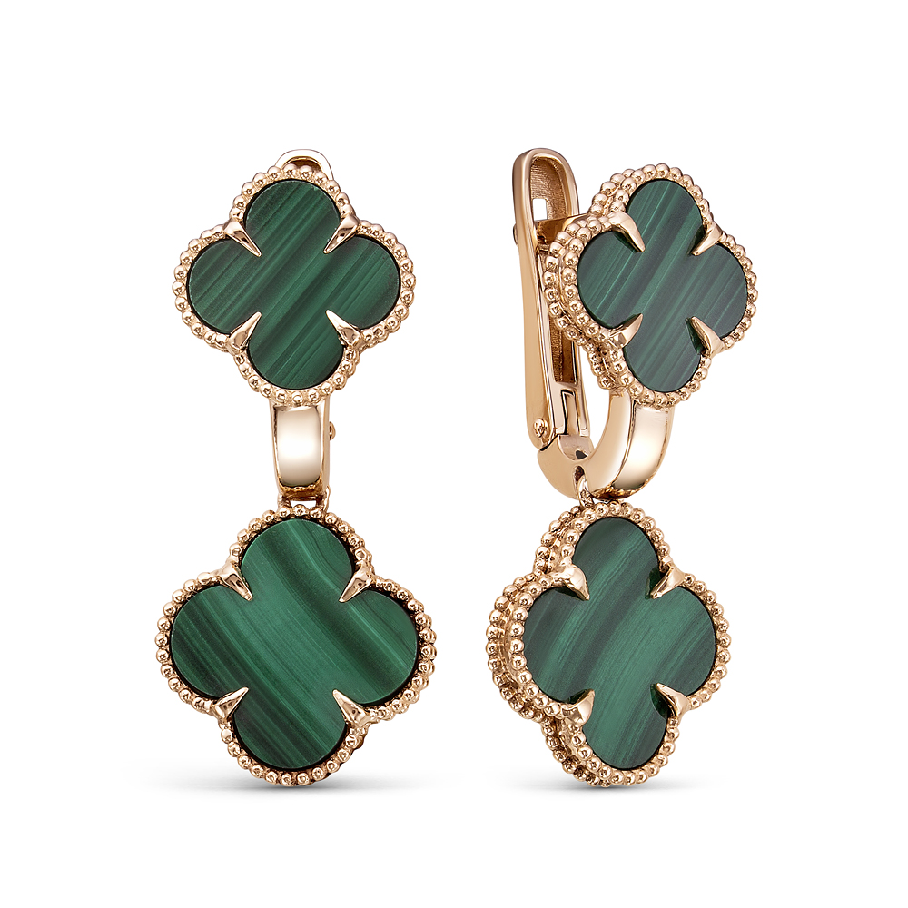 120110 м Серьги (Au 585 Красное)