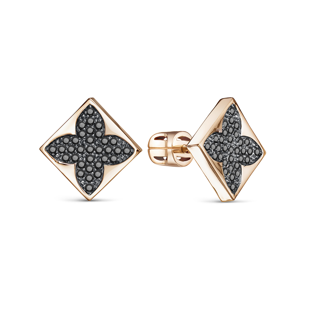 050125 ч Серьги (Au 585 Красное)