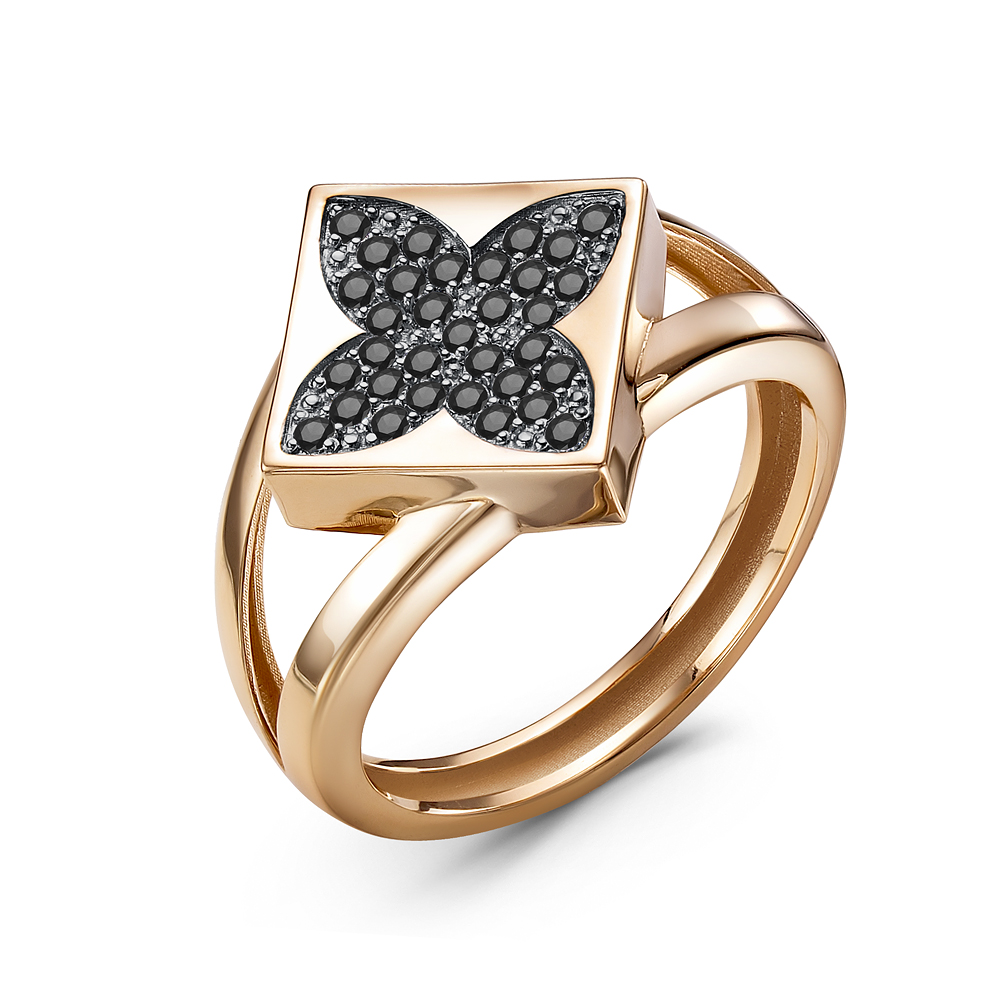 110125 ч Кольцо (Au 585 Красное)