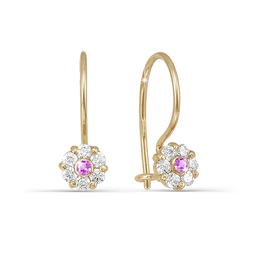 121043 Серьги (Au 585 Красное)